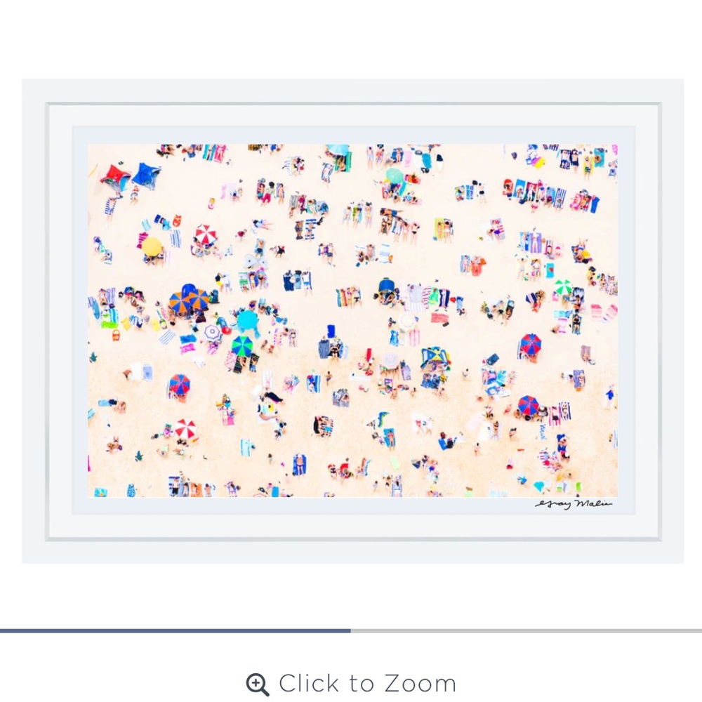 Gray Malin framed bondi beach aerial print